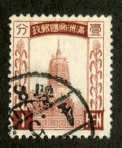 RK36431 MANCHUKUO 38  USED BIN $.75