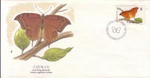 Cayman FDC SC# 592 Leaf Wing Butterfly L131