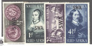 South West Africa, Scott #166-69, MNH