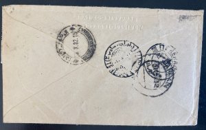 1932 Croydon England First Flight Cover To Manameh Persian Gulf Imperial Airways