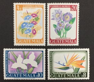 Guatemala 1967 #c352-5, Flowers, MNH.