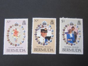 Bermuda 1981 Sc 412-414 set MNH