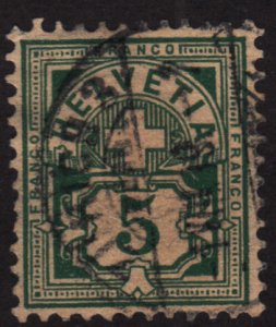 Switzerland 72 Numeral 1899