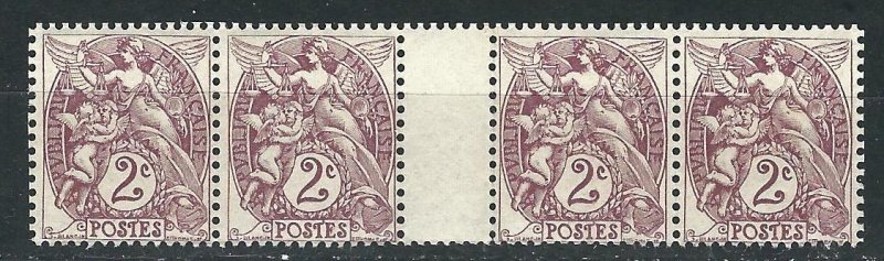 France 110 Yv 108 IB Millesime 2c Viol Brn MNH F/VF 1900 YCV €300