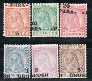 Albania 47-52 Set Mint hinged