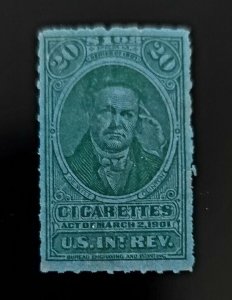 20 Cigarettes, U.S. Internal Revenue, Act of March 2, 1901, De Witt Clinton, BEP