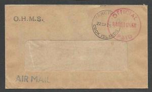 DATE 1975 COVER COOK ISL W/RED OFFICIAL PAID RARATONGA FROM NUMISMATIC BUREAU