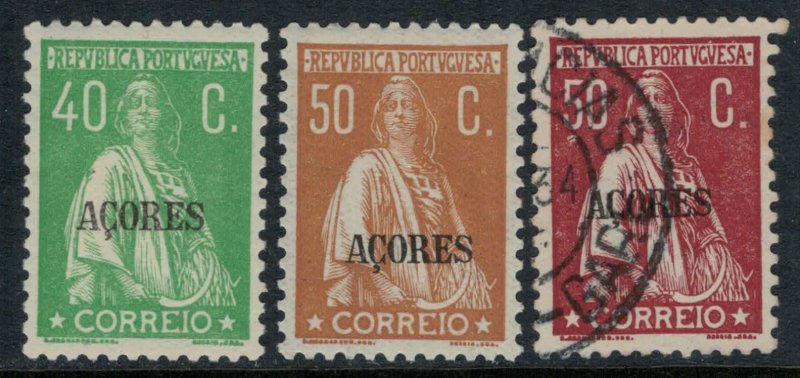 Azores #313G,I-J*/used  CV $9.75