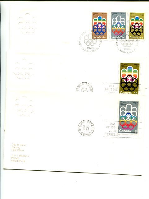 Canada  Olympics and Queen FDC,s  - Lakeshore Philatelics