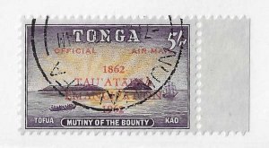 Tonga Sc #CO4 5sh overprint used VF