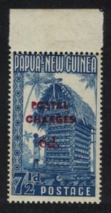 Papua NG Postage Due surch 'POSTAL CHARGES' 3d on ½d 1960 MNH SG#D4 MI#Porto 3