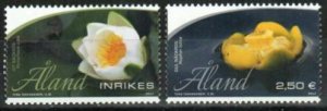 Finland-Aland Stamp 343-344  - Water lillies