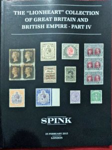 Auction Catalogue The  Lionheart Collection of GREAT BRITAIN + BRITISH EMPIRE