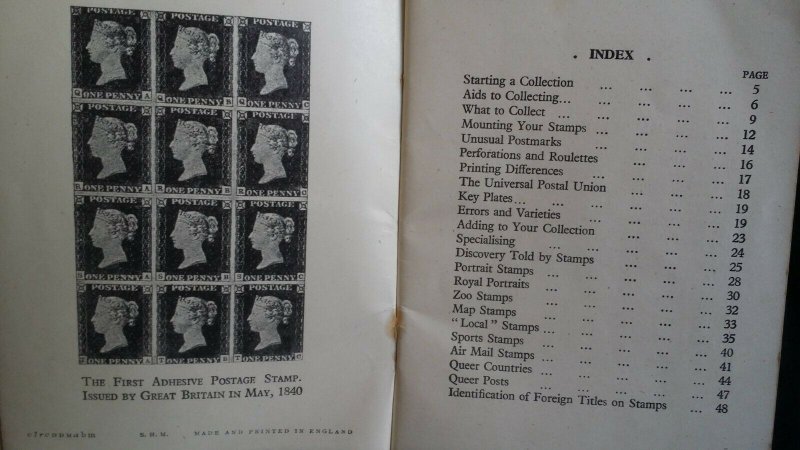 Vintage Stamp Collectors Books Collectors Guide Europe 1949 Little Book Stamps