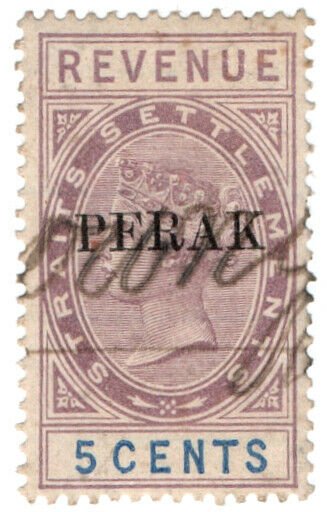 (I.B) Malaya States Revenue : Perak Duty 5c