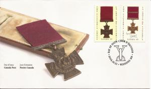 2004 Canada FDC Sc 2066a - Canadian Victoria Cross Winners