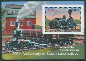 Guyana 2005, Steam Locomotives s/s, Austrian state railway, MNH