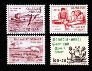 Greenland # B7-B10 Mint!