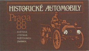 93223 - CZECHOSLOVAKIA  - STAMP - BOOKLET 1988 Vintage Cars 