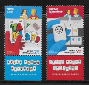 Israel 2243-44 Family Games Tab Set MNH (lib)
