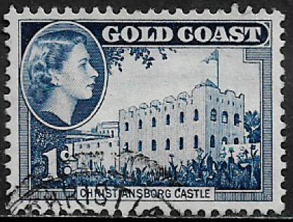 Gold Coast #149 Used Stamp - Christiansborg Castle