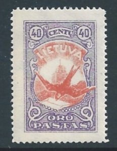 Lithuania #C38 NH 40c Swallow