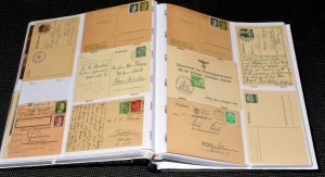 France WWI + WWII Deutsches Reich  Postcard Stamp Collection +300