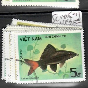 VIET NAM    FISH   STAMPS  SC 1405-1411    VFU     PPP0618H