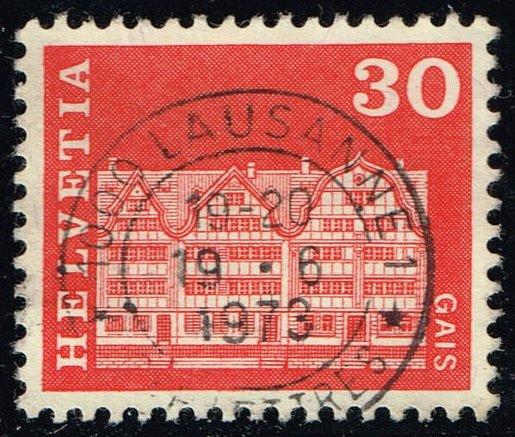 Switzerland #444 Gabled House in Gais; Used (0.25)