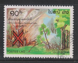 Laos 943 Fight Forest Fires 1989