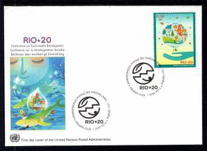 UN Geneva 553 Rio UN Postal Admin U/A FDC