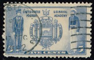 US #794 Seal of US Naval Academy and Cadets; Used (0.25)