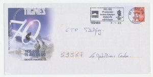 Postal stationery / PAP France 2002 70 years of skiing