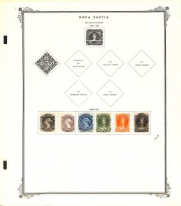 Nova Scotia Stamp Collection on 1 Scott Specialty Page (AC)