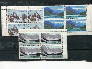 Canada #934-36  Plate blocks    Mint VF NH     - Lakeshore Philatelics