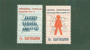 SURINAM 389-90 MH BIN $1.00