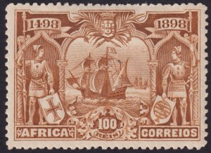 Portugal 1894 #105 vf mh vf; 100r Light Brown on Pale Buff Paper