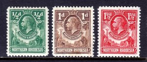 Northern Rhodesia - Scott #1//3 - MH - See description - SCV $7.75