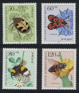 Berlin Bees Moths Beetle Pollinating Insects 4v 1984 MNH SG#B674-677 MI#712-715