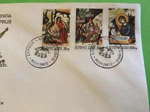 Cyprus First Day Cover 3 Wise Men Christmas 1972  Stamp Cover R43175