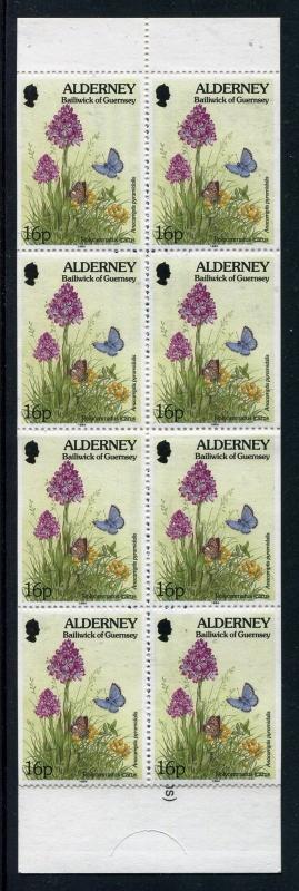 Alderney 816, MNH, Booklet + stamps Insects-Butterflies 1998. x26163