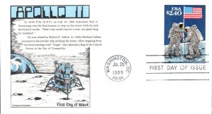 #2419 First Moon Landing Aristocrat FDC