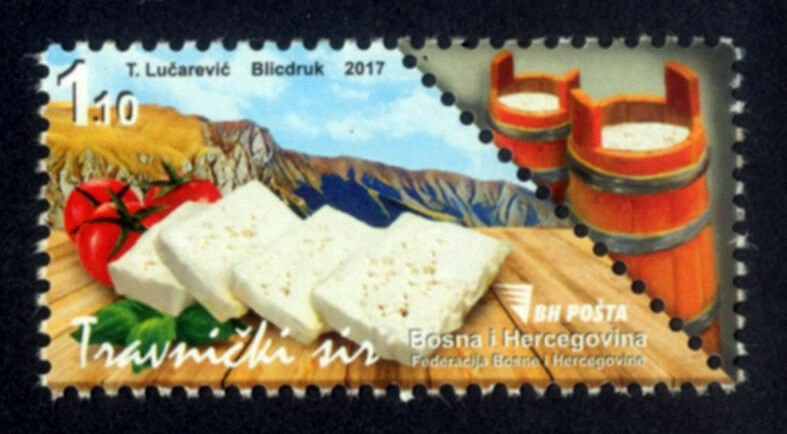 BOSNIA & HERZEGOVINA / 2017, GASTRONOMY (Travnik Cheese), MNH