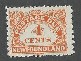 Newfoundland mnh Scott cat.# J4