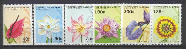 Benin 768-73 MNH Flowers SCV3.90