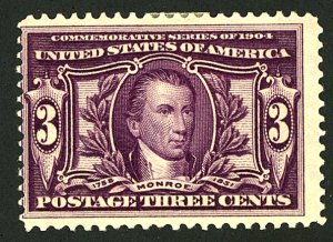 U.S. #325 MINT OG HR