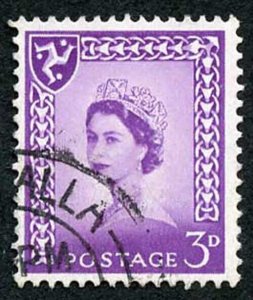 IOM SG2a 3d Deep Lilac on Chalky Paper Fine used cat from 6.50 pounds