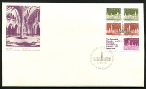 948a Canada bklt pane/5 Parliament Library Official FDC