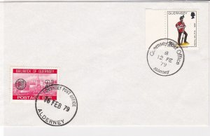 Guernsey 1979 3p Postage Due Stamp Guernsey+Alderney Cancel Stamps Cover rf22093