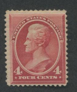1888 US Stamp #215 4c Mint Hinged F/VF Original Gum Catalogue Value $180